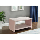  Color_Pink -- Cleo Pink Velvet Upholstered Nightstand IMAGE 2