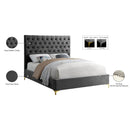  Color_Grey  Size_Full  -- Cruz Grey Velvet Upholstered Full Bed IMAGE 10
