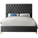  Color_Grey  Size_Full  -- Cruz Grey Velvet Upholstered Full Bed IMAGE 6
