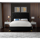  Color_Black  Size_King  -- Cruz Black Velvet Upholstered King Bed IMAGE 8