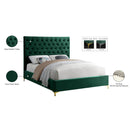  Color_Green  Size_King  -- Cruz Green Velvet Upholstered King Bed IMAGE 10