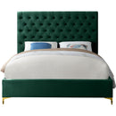 Color_Green  Size_King  -- Cruz Green Velvet Upholstered King Bed IMAGE 6