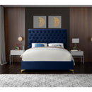  Color_Navy  Size_King  -- Cruz Navy Velvet Upholstered King Bed IMAGE 8