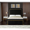  Color_Black  Size_King  -- Meridian Dolce Upholstered Panel Bed IMAGE 4