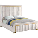 Meridian Dolce Queen Upholstered Platform Bed DolceCream-Q IMAGE 1