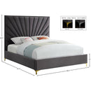  Color_Grey  Size_Full  -- Eclipse Grey Velvet Upholstered Full Bed IMAGE 9