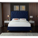  Color_Navy  Size_Full  -- Eclipse Navy Velvet Upholstered Full Bed IMAGE 6