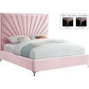  Color_Pink  Size_Full  -- Eclipse Pink Velvet Upholstered Full Bed IMAGE 2