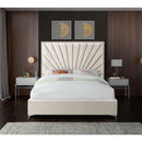  Color_Cream  Size_King  -- Eclipse Cream Velvet Upholstered King Bed IMAGE 5
