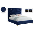  Color_Navy  Size_King  -- Eclipse Navy Velvet Upholstered King Bed IMAGE 10