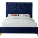  Color_Navy  Size_King  -- Eclipse Navy Velvet Upholstered King Bed IMAGE 7