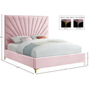  Color_Pink  Size_King  -- Eclipse Pink Velvet Upholstered King Bed IMAGE 9