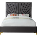  Color_Grey  Size_Queen  -- Eclipse Grey Velvet Upholstered Queen Bed IMAGE 7