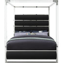  Color_Black  Size_Queen  -- Meridian Encore Upholstered Canopy Bed IMAGE 3
