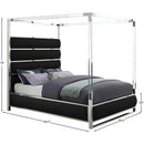  Color_Black  Size_Queen  -- Meridian Encore Upholstered Canopy Bed IMAGE 5