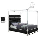 Meridian Encore Black Vegan Leather King Bed (4 Boxes) IMAGE 6