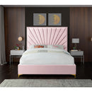  Color_Pink  Size_Queen  -- Eclipse Pink Velvet Upholstered Queen Bed IMAGE 6
