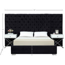  Color_Black  Size_King  -- Meridian Grande Upholstered Panel Bed IMAGE 3