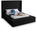  Color_Black  Size_Full  -- Meridian Kiki Upholstered Platform Bed IMAGE 1