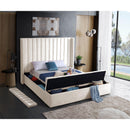  Color_Cream  Size_Full  -- Kiki Cream Velvet Upholstered Full Bed IMAGE 8