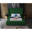  Color_Green  Size_Full  -- Kiki Green Velvet Upholstered Full Bed IMAGE 6