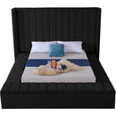  Color_Black  Size_King  -- Kiki Black Velvet Upholstered King Bed IMAGE 5