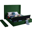  Color_Green  Size_King  -- Kiki Green Velvet Upholstered King Bed IMAGE 7