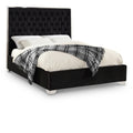  Color_Black  Size_Full  -- Meridian Lexi Upholstered Panel Bed IMAGE 1