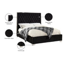  Color_Black  Size_Full  -- Meridian Lexi Upholstered Panel Bed IMAGE 4