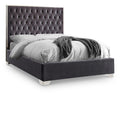  Color_Grey  Size_Full  -- Lexi Grey Velvet Upholstered Full Bed IMAGE 1