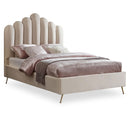  Color_Cream  Size_Full  -- Meridian Lily Upholstered Panel Bed IMAGE 1