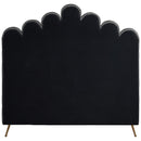  Color_Grey  Size_Full  -- Lily Grey Velvet Upholstered Full Bed IMAGE 5