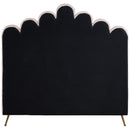  Color_Pink  Size_Full  -- Lily Pink Velvet Upholstered Full Bed IMAGE 5