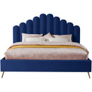  Color_Navy  Size_King  -- Lily Navy Velvet Upholstered King Bed IMAGE 3