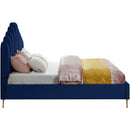  Color_Navy  Size_King  -- Lily Navy Velvet Upholstered King Bed IMAGE 4