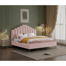  Color_Pink  Size_King  -- Lily Pink Velvet Upholstered King Bed IMAGE 2