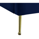  Color_Navy  Size_Queen  -- Lily Navy Velvet Upholstered Queen Bed IMAGE 5