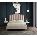  Color_Pink  Size_Queen  -- Lily Pink Velvet Upholstered Queen Bed IMAGE 4