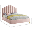  Color_Pink  Size_Queen  -- Lily Pink Velvet Upholstered Queen Bed IMAGE 6