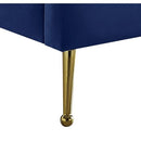  Color_Navy  Size_Twin  -- Lily Navy Velvet Upholstered Twin Bed IMAGE 5