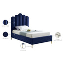  Color_Navy  Size_Twin  -- Lily Navy Velvet Upholstered Twin Bed IMAGE 7