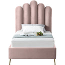  Color_Pink  Size_Twin  -- Lily Pink Velvet Upholstered Twin Bed IMAGE 3