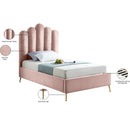  Color_Pink  Size_Twin  -- Lily Pink Velvet Upholstered Twin Bed IMAGE 7