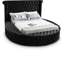  Color_Black  Size_Full  -- Meridian Luxus Upholstered Platform Bed with Storage IMAGE 1