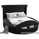  Color_Black  Size_Full  -- Meridian Luxus Upholstered Platform Bed with Storage IMAGE 2