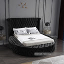  Color_Black  Size_Full  -- Meridian Luxus Upholstered Platform Bed with Storage IMAGE 3