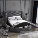  Color_Grey  Size_Full  -- Luxus Grey Velvet Upholstered Full Bed IMAGE 8