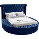 Meridian Luxus King Upholstered Platform Bed with Storage LuxusNavy-K IMAGE 1