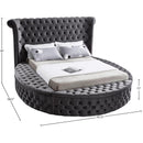  Color_Grey  Size_Queen  -- Luxus Grey Velvet Upholstered Queen Bed IMAGE 12