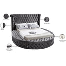  Color_Grey  Size_Queen  -- Luxus Grey Velvet Upholstered Queen Bed IMAGE 13